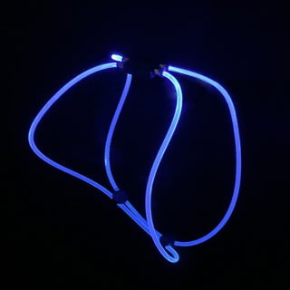 Løbevest med lys til løbere og cyklister - Blåt lys